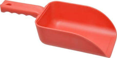 Remco - 32 oz Red Polypropylene Flat Bottom Scoop - 4.3" Wide x 3" Deep Bowl, 4-1/2" Handle Length, 11-1/2" OAL - Strong Tooling