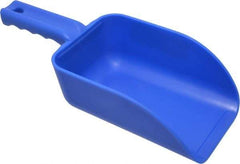 Remco - 32 oz Blue Polypropylene Flat Bottom Scoop - 4.3" Wide x 3" Deep Bowl, 4-1/2" Handle Length, 11-1/2" OAL - Strong Tooling