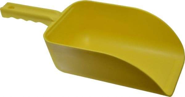 Remco - 82 oz Yellow Polypropylene Flat Bottom Scoop - 5.9" Wide x 3.3" Deep Bowl, 4-1/2" Handle Length, 15.1" OAL - Strong Tooling