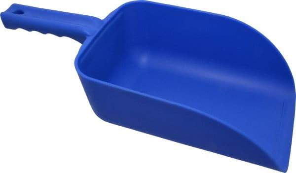 Remco - 82 oz Blue Polypropylene Flat Bottom Scoop - 5.9" Wide x 3.3" Deep Bowl, 4-1/2" Handle Length, 15.1" OAL - Strong Tooling