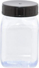 Dynalon Labware - 100 mL Wide-Mouth Bottle - PVC, Clear, 2.87" High x 1.3" Diam, 1.3" Cap - Strong Tooling