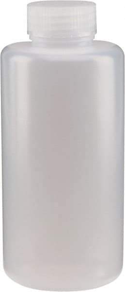 Dynalon Labware - 1,000 mL Wide-Mouth Bottle - Polyethylene, Translucent, 8.23" High x 3.54" Diam, 3/4" Cap - Strong Tooling