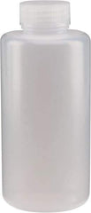 Dynalon Labware - 1,000 mL Wide-Mouth Bottle - Polyethylene, Translucent, 8.23" High x 3.54" Diam, 3/4" Cap - Strong Tooling