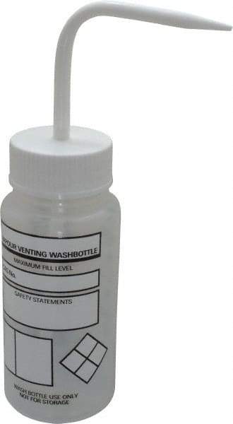 Dynalon Labware - 250 mL Safety Wash Bottle - Polyethylene, Translucent, 9" High x 6-1/2" Diam, 3/4" Cap - Strong Tooling