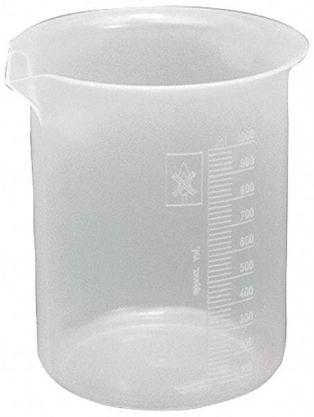 Dynalon Labware - 100 ml Polypropylene Griffin-Style Beaker - 5 ml Graduation, 2" Diam x 2-53/64" High - Strong Tooling