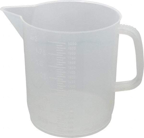 Dynalon Labware - 2,000 ml Polypropylene Graduated Beaker - 50 ml Graduation, 5-23/32" Diam x 6-1/2" High - Strong Tooling