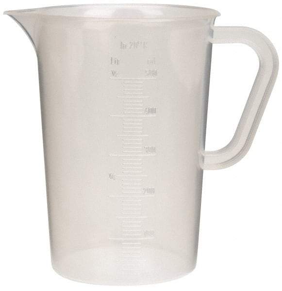 Bel-Art - 500 ml Polypropylene Graduated Pitcher - 10 ml Graduation, x 5-1/4" High - Strong Tooling