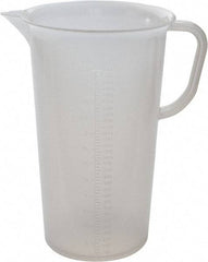 Bel-Art - 3,000 ml Polypropylene Graduated Pitcher - 100 ml Graduation, x 10-1/2" High - Strong Tooling