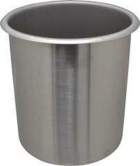 VOLLRATH - Round, Chrome Stainless Steel Food Storage Container - 7.6" High x 6-1/2" Wide - Strong Tooling