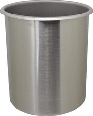 VOLLRATH - Round, Chrome Stainless Steel Food Storage Container - 9.8" High x 8" Wide - Strong Tooling