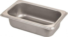 VOLLRATH - Rectangular, Chrome Stainless Steel Food Pan - 2" High x 4.3" Wide x 6.9" Long - Strong Tooling