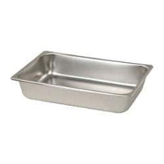 VOLLRATH - Rectangular, Chrome Stainless Steel Food Pan - 2-1/2" High x 6.4" Wide x 10.4" Long - Strong Tooling