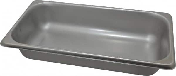 VOLLRATH - Rectangular, Chrome Stainless Steel Food Pan - 2-1/2" High x 6.9" Wide x 12.8" Long - Strong Tooling