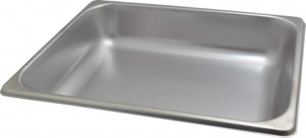 VOLLRATH - Rectangular, Chrome Stainless Steel Food Pan - 2-1/2" High x 10.4" Wide x 12.8" Long - Strong Tooling