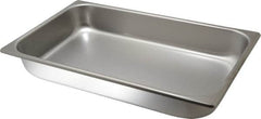 VOLLRATH - Rectangular, Chrome Stainless Steel Food Pan - 2-1/2" High x 9.8" Wide x 16.4" Long - Strong Tooling