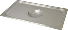 VOLLRATH - 16-1/2" Long x 10" Wide, Rectangular Stainless Steel Lid - Use with Food Pan - Strong Tooling