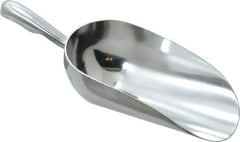 VOLLRATH - 12 oz Silver Cast Aluminum Round Bottom Scoop - 3.3" Wide Bowl, 3" Handle Length, 8.8" OAL - Strong Tooling