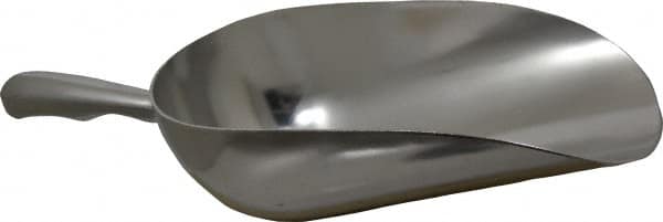 VOLLRATH - 40 oz Silver Cast Aluminum Round Bottom Scoop - 4.8" Wide Bowl, 3.6" Handle Length, 12.8" OAL - Strong Tooling