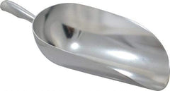 VOLLRATH - 86 oz Silver Cast Aluminum Round Bottom Scoop - 6.3" Wide Bowl, 4.3" Handle Length, 15.6" OAL - Strong Tooling