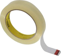 3M - 3/4" x 72 Yd Clear Acrylic Adhesive Packaging Tape - Vinyl Backing, 2.3 mil Thick, 28 Lb Tensile Strength, Series 600 - Strong Tooling