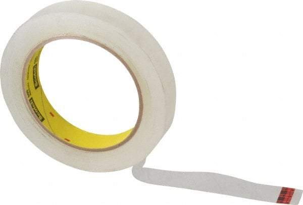 3M - 3/4" x 72 Yd Clear Acrylic Adhesive Packaging Tape - Polypropylene Film Backing, 2.5 mil Thick, Series 605 - Strong Tooling