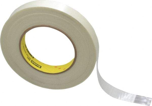 3M - 3/4" x 60 Yd Clear Rubber Adhesive Packaging Tape - Polypropylene Film Backing, 6.6 mil Thick, 380 Lb Tensile Strength, Series 8981 - Strong Tooling