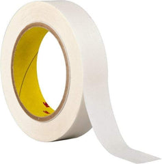 3M - 1" x 36 Yd Acrylic Adhesive Double Sided Tape - 3.9 mil Thick, Clear, Polyester Film Liner, Continuous Roll, Series 444 - Strong Tooling