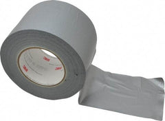 3M - 4" x 55m Silver Duct Tape - 9 mil, Rubber Adhesive, Polyethylene Film Backing, 25 Lb/ln Tensile Strength, 200°F Max, Series 3939 - Strong Tooling