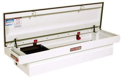 Weather Guard - 51-5/8" Wide x 6" High x 20" Deep Saddle Box - White - Strong Tooling