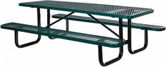 Vestil - 72" Long x 61-5/8" Wide x 30.38" High Stationary Activity/Utility Table without Back Rests - Green, Steel - Strong Tooling