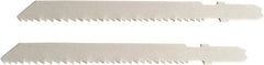 Disston - 3-1/2" Long, 10 to 14 Teeth per Inch, Bi-Metal Jig Saw Blade - Toothed Edge, 0.06" Thick, U-Shank, Raker Tooth Set - Strong Tooling