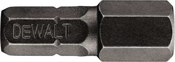 DeWALT - 3/8" Hex Bit - 1/4" Hex Drive, 1" OAL - Strong Tooling