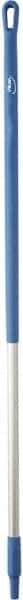 Vikan - 51 x 1-1/4" Aluminum Squeegee Handle - European Threaded Connection, Blue - Strong Tooling