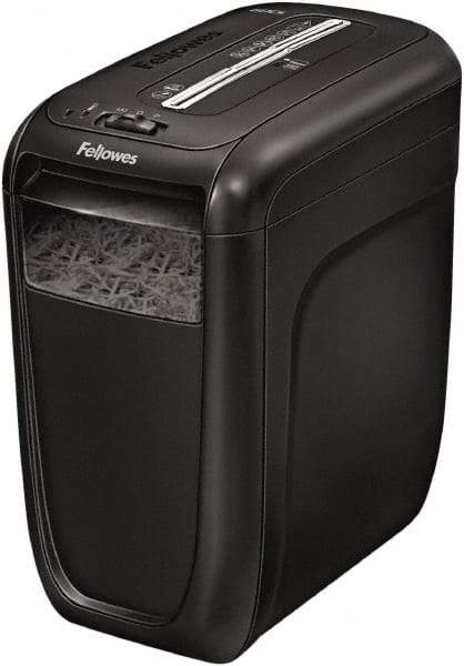 FELLOWES - 5/32 x 1-1/2" Strip, Cross Cut Manual Shredder - 14-5/8" Long x 9.2" Wide x 16" High, Level 3 Security, 6 Gal Wastebasket - Strong Tooling