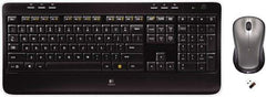 Logitech - Black Keyboard/Mouse - Use with Windows XP, Vista, 7, 8 - Strong Tooling