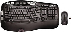 Logitech - Black Keyboard/Mouse - Use with Windows XP, Vista, 7, 8 - Strong Tooling