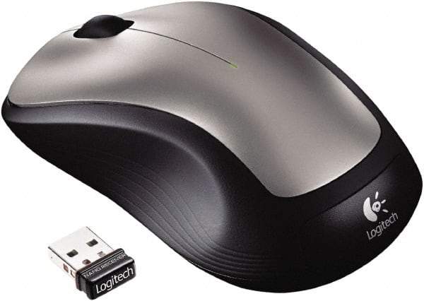 Logitech - Silver Mouse - Use with Windows XP, Vista, 7, 8 - Strong Tooling