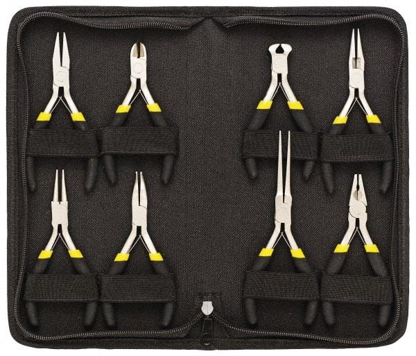 General - 8 Piece Mini Plier Set - Comes in Vinyl Case - Strong Tooling