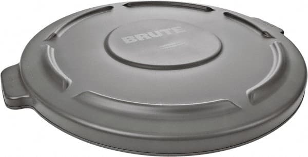 Rubbermaid - Round Lid for Use with 44 Gal Round Trash Cans - Gray, Plastic, For 2643 Brute Trash Cans - Strong Tooling