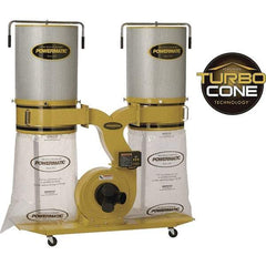 Jet - 230/460 Volt Dust Collector - 236 CFM Air Flow, 11.31" Static Pressure Water Level - Strong Tooling