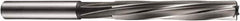 DORMER - 5.5mm High Speed Steel 6 Flute Chucking Reamer - Spiral Flute, 5.48mm Straight Shank, 47mm Flute Length, 93mm OAL - Strong Tooling