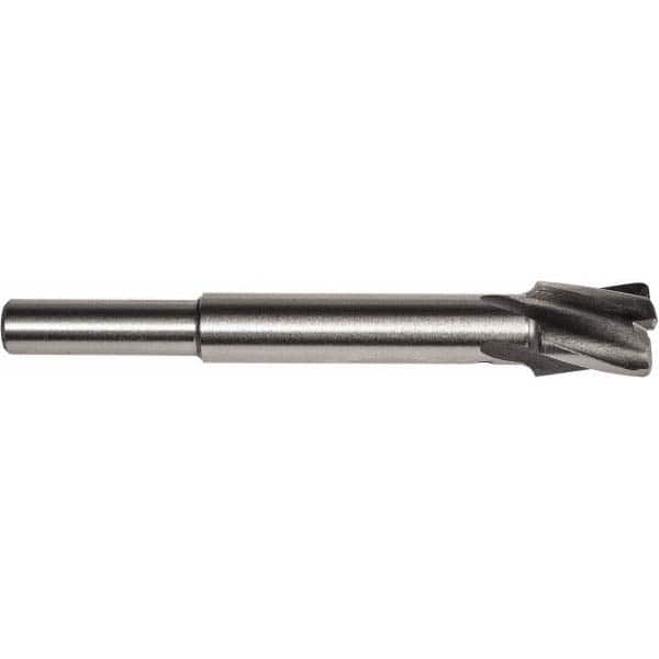 Union Butterfield - 3/4" Diam, 1/4" Shank, Diam, 4 Flutes, Straight Shank, Interchangeable Pilot Counterbore - Strong Tooling