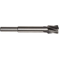 Union Butterfield - 13/16" Diam, 1/4" Shank, Diam, 4 Flutes, Straight Shank, Interchangeable Pilot Counterbore - Strong Tooling