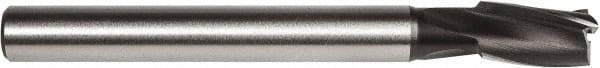 Union Butterfield - 1/4" Diam, 15/64" Shank, Diam, 3 Flutes, Straight Shank, Interchangeable Pilot Counterbore - 3-13/16" OAL, 3/4" Flute Length, Bright Finish, High Speed Steel, Aircraft Style - Strong Tooling