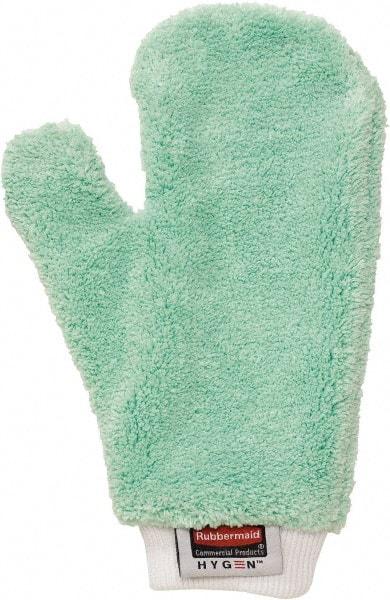 Rubbermaid - 11.9" Long Microfiber Cleaning & Dusting Mitt - Green, for Dusting - Strong Tooling