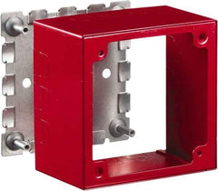 Hubbell Wiring Device-Kellems - 4.64 Inch Long x 2-3/4 Inch Wide x 4.54 Inch High, Rectangular Raceway Box - Red, For Use with HBL500 Series Raceways and HBL750 Series Raceways - Strong Tooling