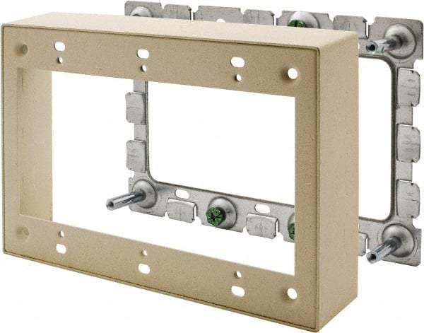 Hubbell Wiring Device-Kellems - 6.45 Inch Long x 1.38 Inch Wide x 4.54 Inch High, Rectangular Raceway Box - Ivory, For Use with HBL500 Series Raceways and HBL750 Series Raceways - Strong Tooling