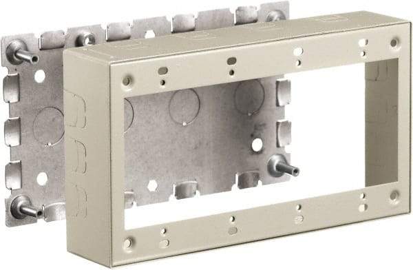 Hubbell Wiring Device-Kellems - 8.26 Inch Long x 1-3/4 Inch Wide x 4.54 Inch High, Rectangular Raceway Box - Ivory, For Use with HBL500 Series Raceways and HBL750 Series Raceways - Strong Tooling