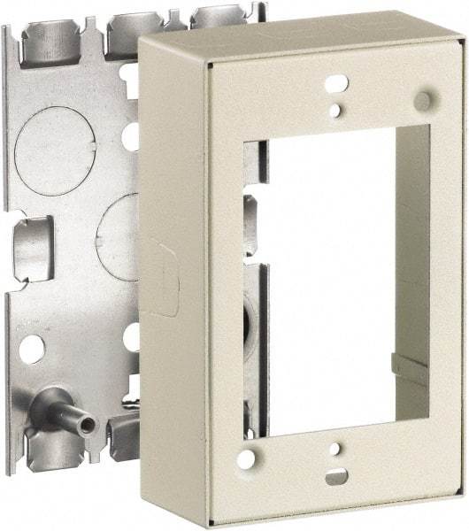 Hubbell Wiring Device-Kellems - 2.82 Inch Long x 1.38 Inch Wide x 4.54 Inch High, Rectangular Raceway Box - Ivory, For Use with HBL500 Series Raceways and HBL750 Series Raceways - Strong Tooling