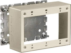 Hubbell Wiring Device-Kellems - 6.45 Inch Long x 1.38 Inch Wide x 4.54 Inch High, Rectangular Raceway Box - Ivory, For Use with HBL500 Series Raceways and HBL750 Series Raceways - Strong Tooling